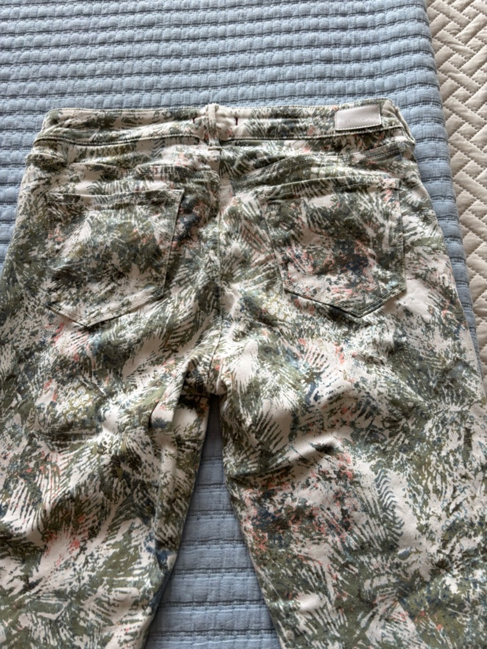Dear John Floral-Print Cream and Green Women's Jeans - Picture 9 of 14